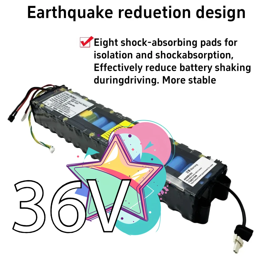 

36V 7800mAh 10S3P Battery Pack for M365 Electric Scooter NE1003-H Cell 18650 Communication Interface 7.8 Ah