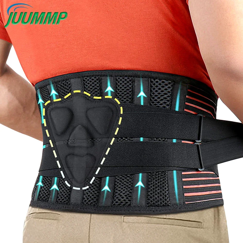 1Pcs Back Brace for Lower Pain, Breathable Lower Back Brace with Lumbar Pad, Lower Back Pain Relief for Herniated Disc