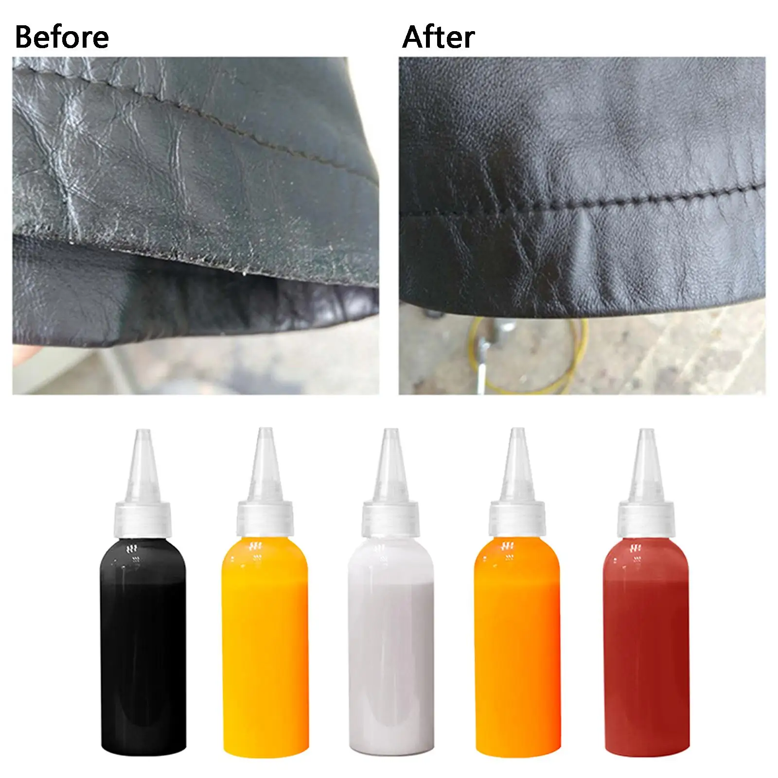 Leather dye, leather color refresher for furniture, sofa, wallet,