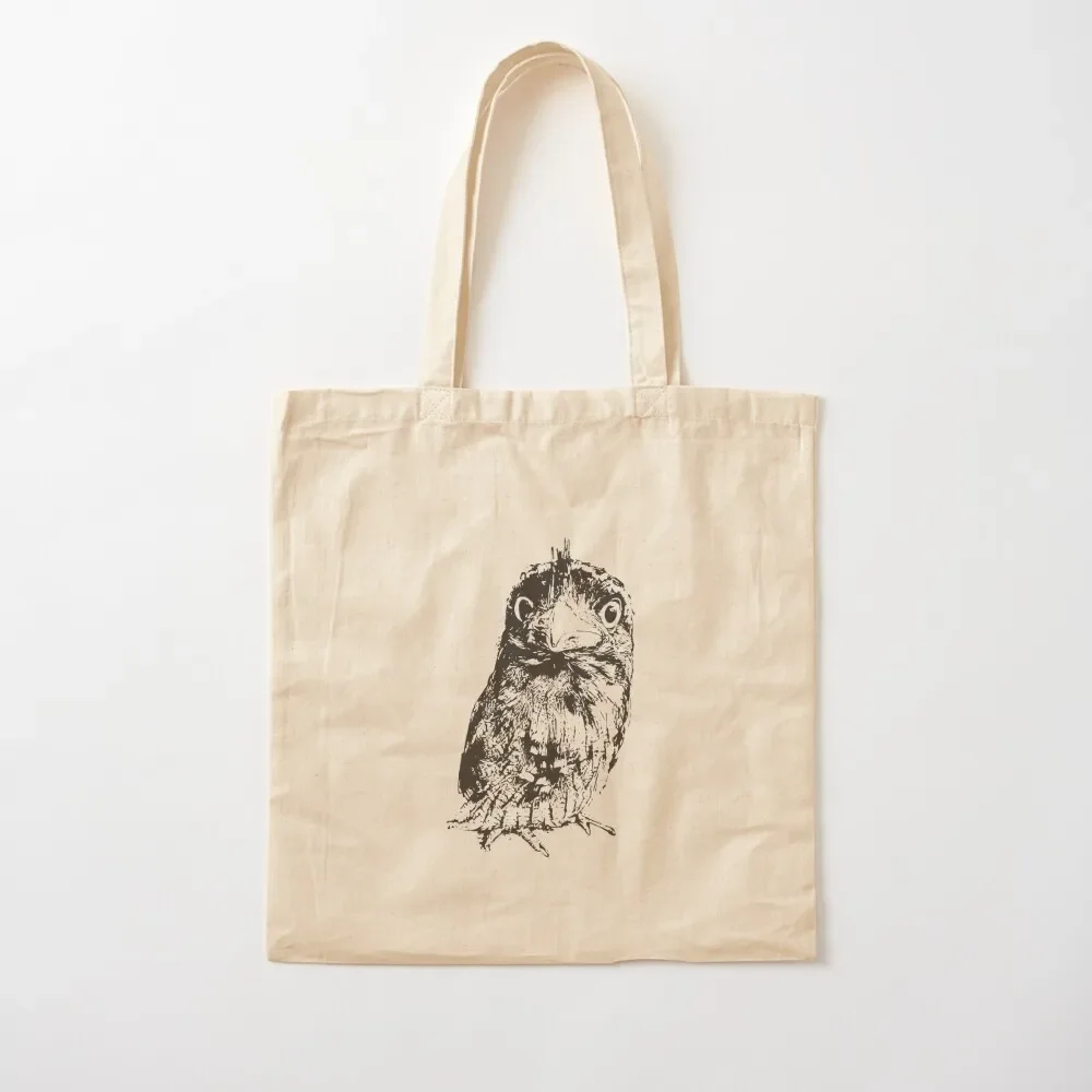 

Tawny frogmouth bird print design Tote Bag Portable shopping bag Women's bag