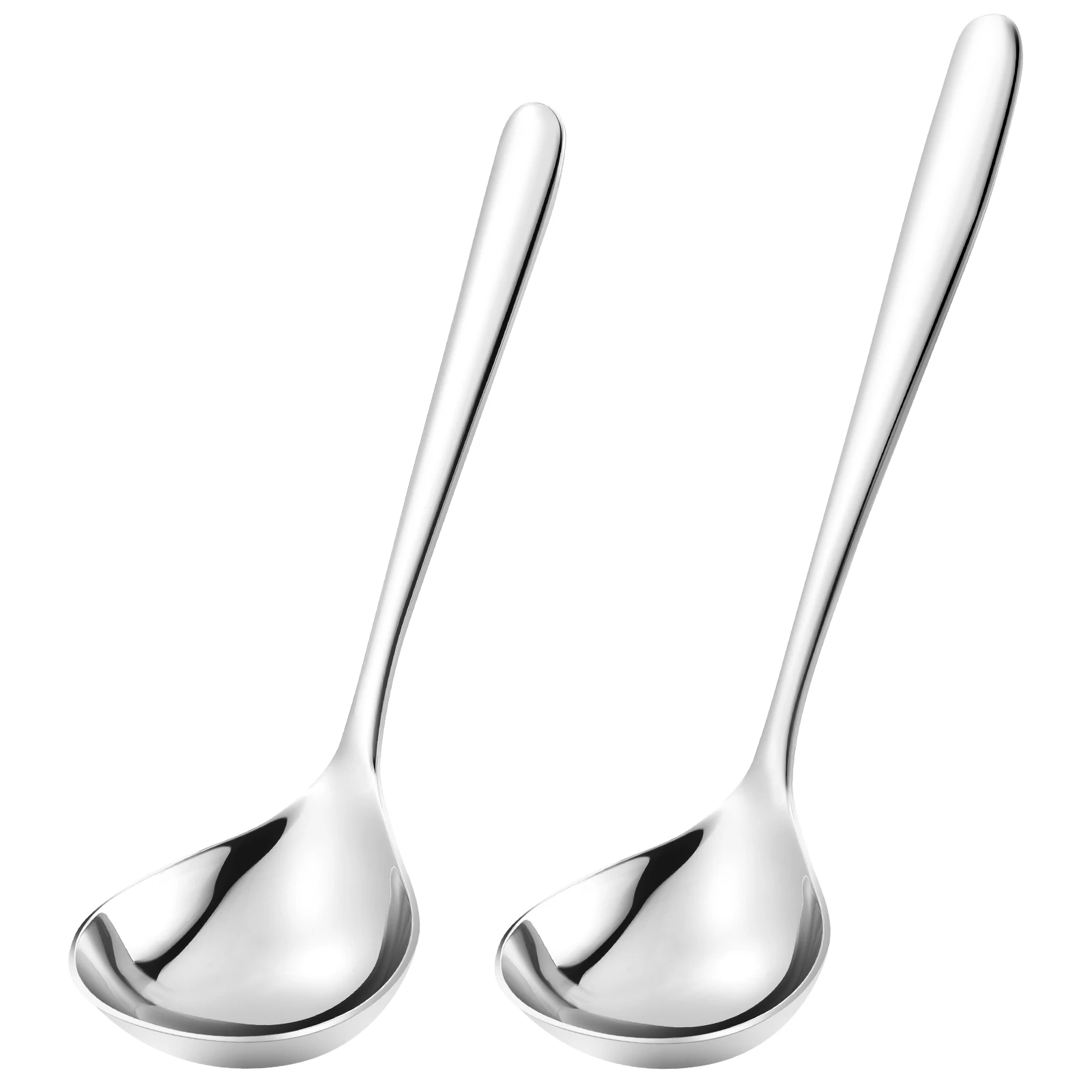 

Stainless Steel Soup Ladle Cooking Spoons Kitchen Tool Lightweight Smooth Edges Heat Resistant Handle Easy Clean Suitable Home