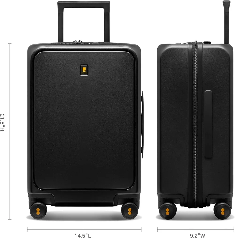 Imagem -06 - Runner Pro Carry-on Bagagem Leve pc Hardside Mala Porta de Carregamento Usb Spinner Trolley 20 Level8-road