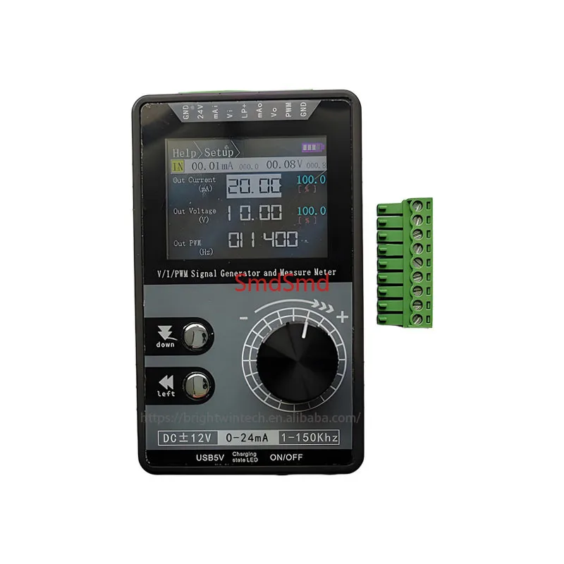 New Adjustable PWM Current Voltage 0-20mA 4-20mA 0-10V Source Simulator Signal Generator 0-50V 50mA Measuring Meter Calibrator