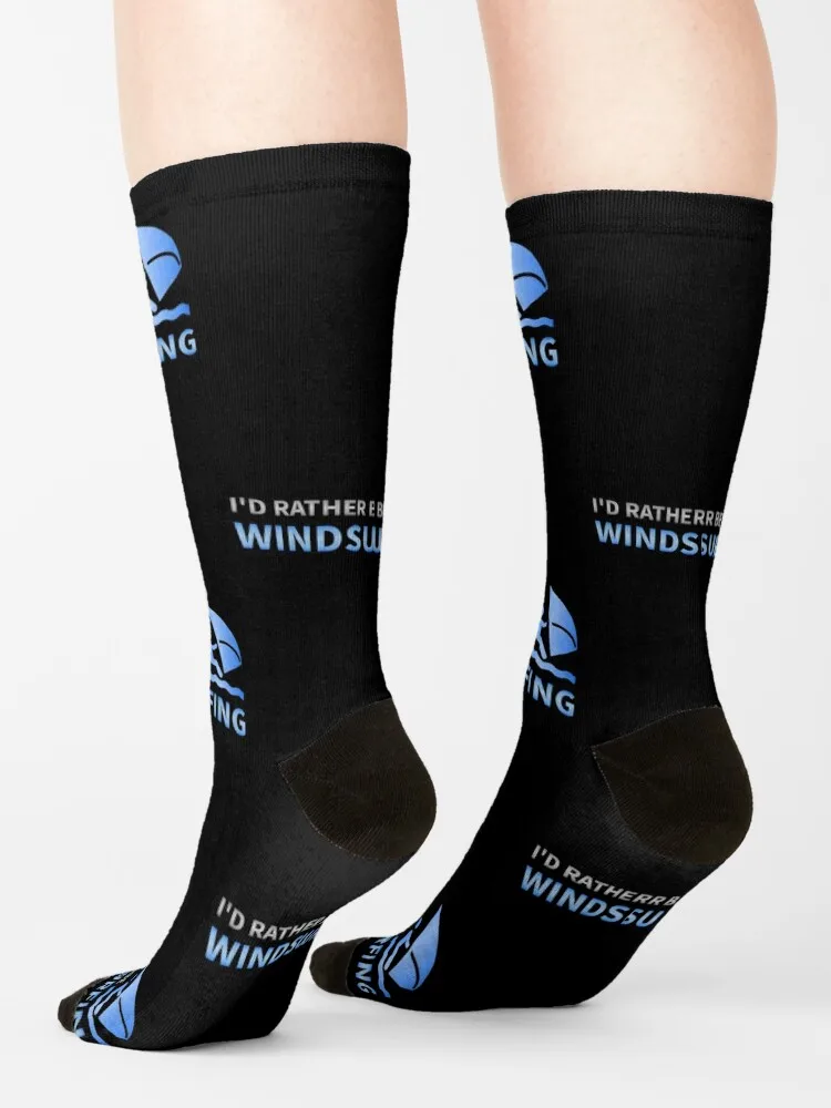 I'd Rather Be Windsurfing! Socks essential christmass gift Socks For Men Women's