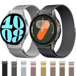 Magnetic Loop Strap For Samsung Watch 7 6 5 4 40mm 44mm 4 6 Classic 42 46mm 43 47mm No Gaps Metal Bracelet Galaxy Watch 5 Pro 45