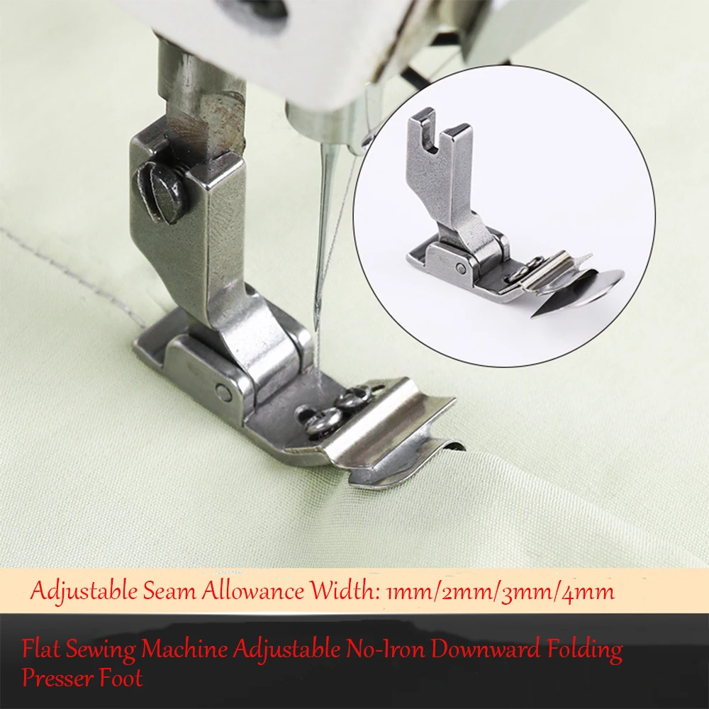 ماكينة خياطة مسطحة رقم - قدم ضغط قابلة للطي على الكي إلى أسفل، قابلة للتعديل للمسطح المحوسبة - ماكينة خياطة السرير، مناسبة #4