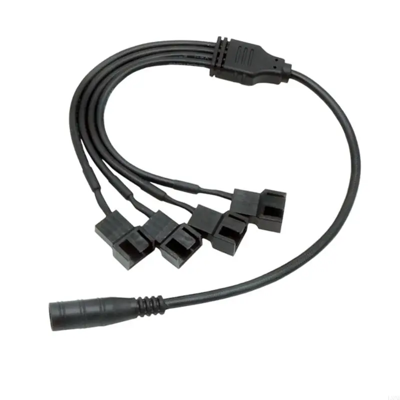 Portable 4Pin Fan Adapter Cable Wire Splitter Line For Gaming And Work Place