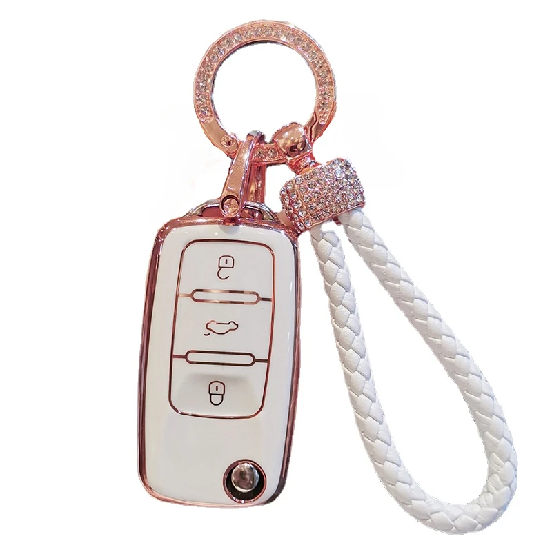 

Чехол для ключа из ТПУ для Volkswagen Bettle Golf Jetta Passta Polo Amarok Crafter Caddy Eos EuroVan Fox GTI Tiguan Scirocco Routan