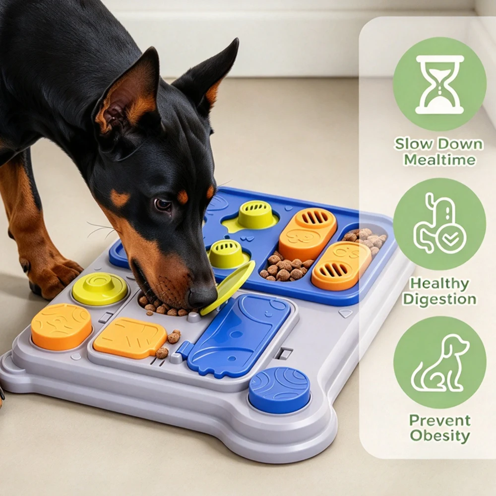 Pet Feeder for IQ Training Puppy Dog Puzzle Toy Treat Dispensing Toy Ideal for Small Medium Dogs