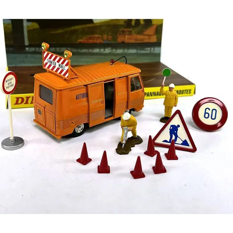 1:43 FOURGON PEUGEOT J7 DEPANNAGE AUTOROUTES Alloy Car Diecasts