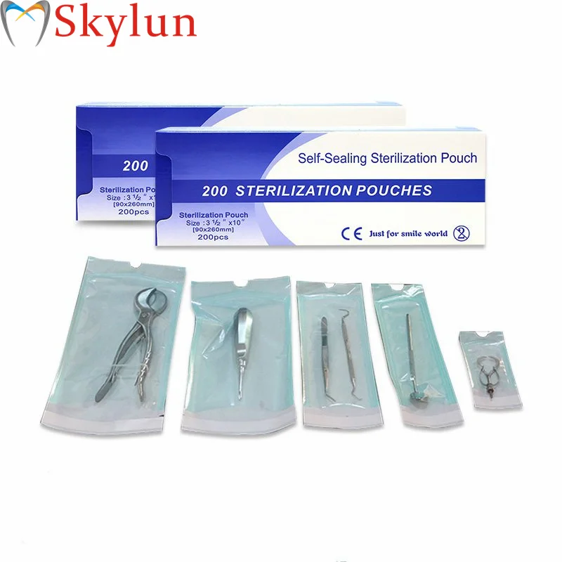 Dental Disinfection Sterilization Disposable ziplock bags self-sealing self-styled  self-adhesive sterilized Sealed Bag SL434