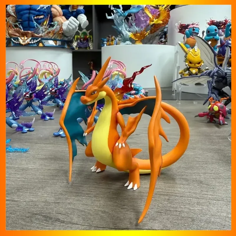 

New 11cm Charizard Anime Figure Dracaufeu Glurak Figurine PVC Collection Ornament Statue Custom Toys Gift Room Decoration Model