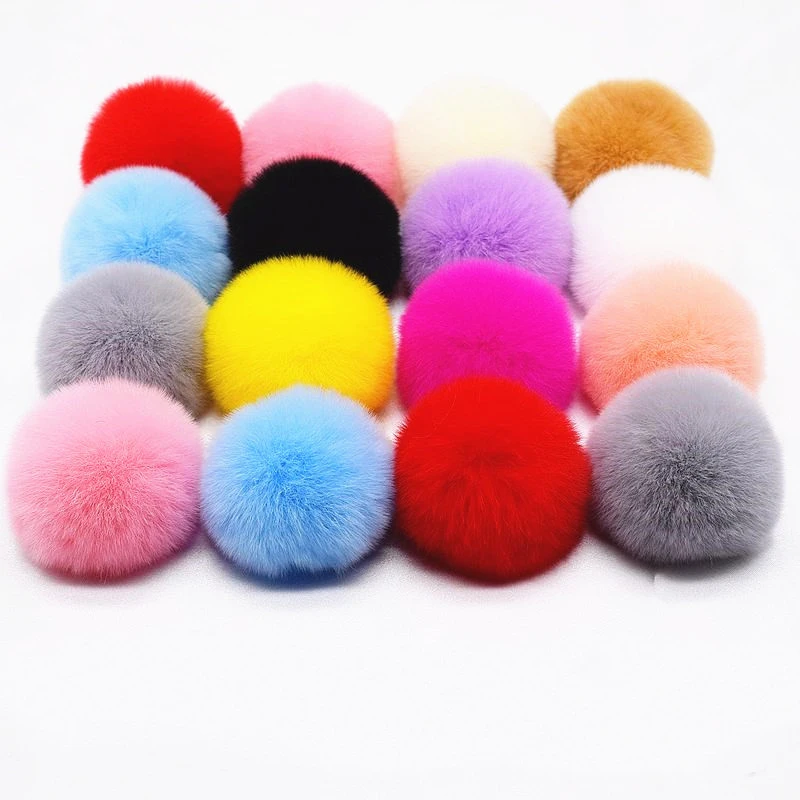 Pompom 6cm Soft Pompones Fluffy Plush Crafts Diy 60mm Pom Poms Ball Furball Home Decor Garment Hat Accessories Sewing Supplies