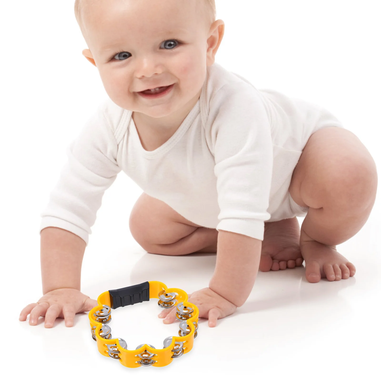 3 個梅の花の鐘ハンド打楽器音楽啓蒙おもちゃ子供幼児感覚聴覚開発安全