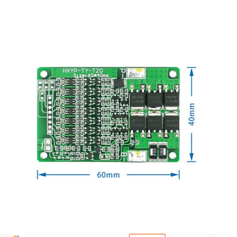 Battery Protection Board Balance 29.4V BMS 7S 20A Lithium 18650 Protection Board