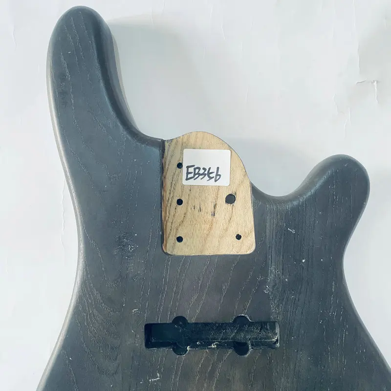 EB356 Solid ASH Wood 5 Strings Electric Bass Body Active JB Pickups DIY Replace Bass Parts Transparent Black Color