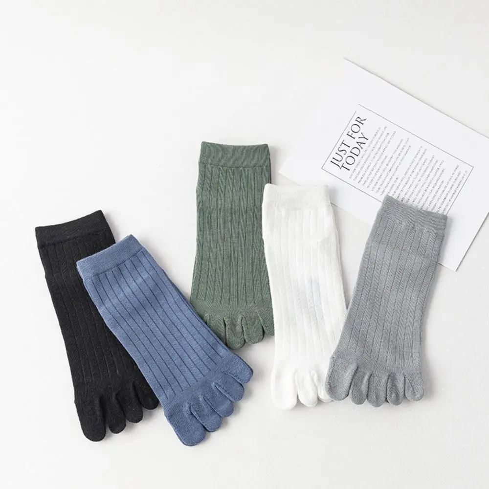 

With Separate Fingers Five Finger Socks Thin Anti Friction Low Cut Ankle Sports Socks Breathable Sweat-absorbing