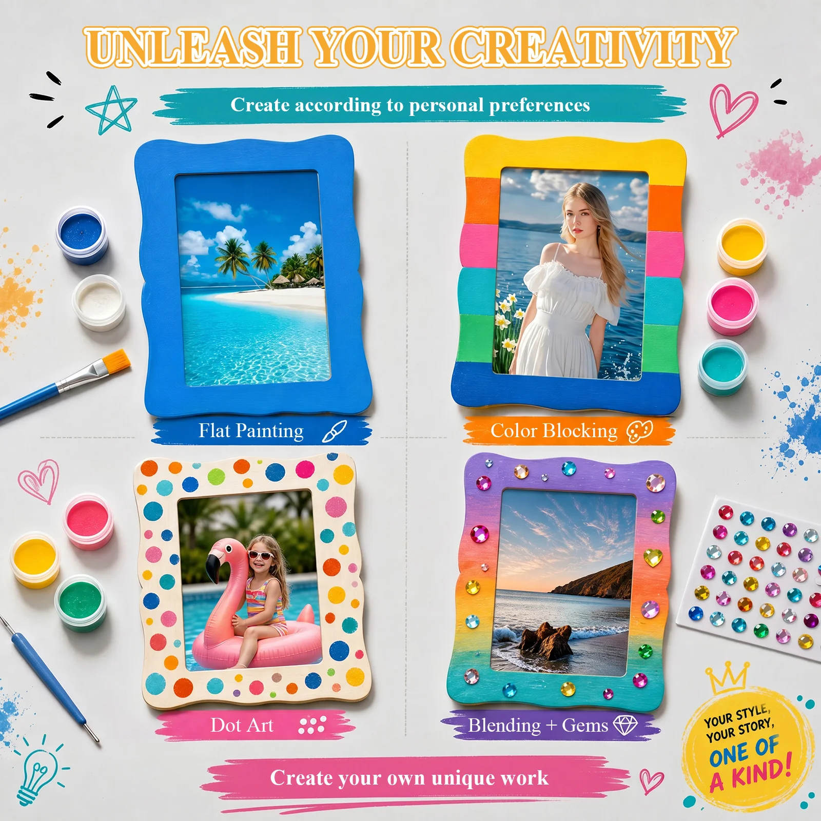 DIY Solid Wood Picture Frames for Crafts and Decoration