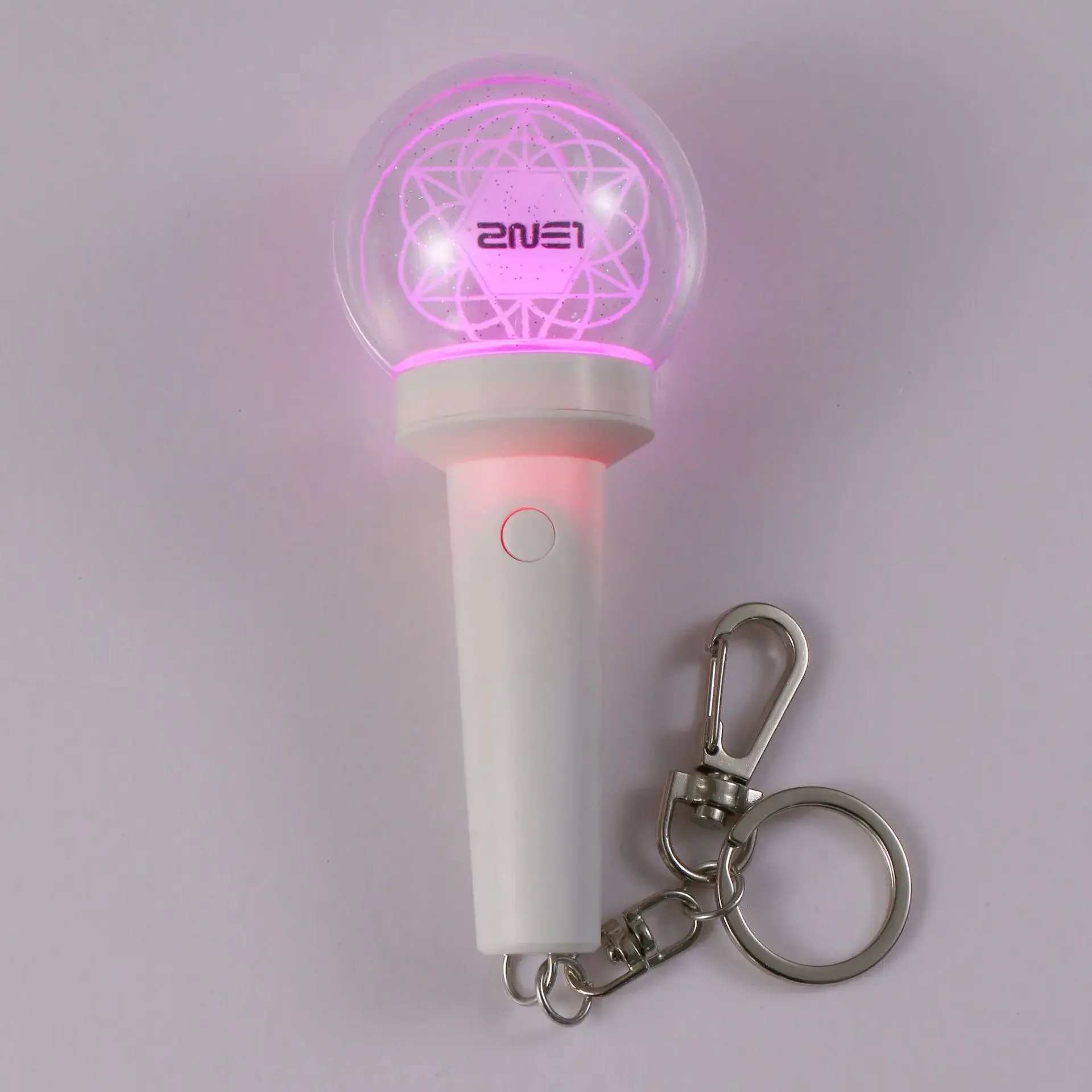 

Kpop 2ne1 Mini Lightstick Key Ring Glow Stick Keychains for Fans 2ne1 Lightstick Gift