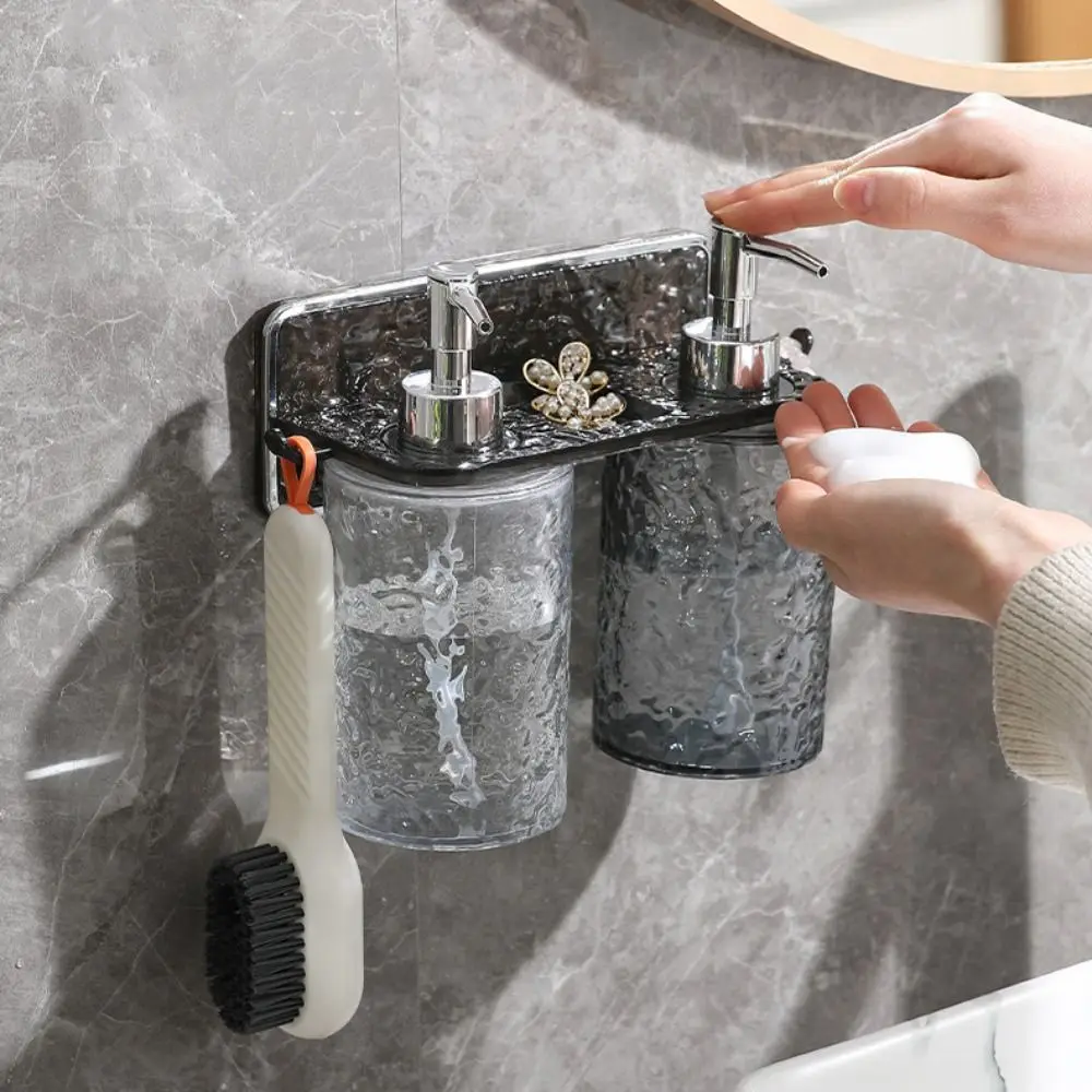 

Creative Wall Mounted Shower Gel Storage Rack Exquisite Portable Shampoo Holder Punch-Free with Hook Hand Soap Hanger Jewelry