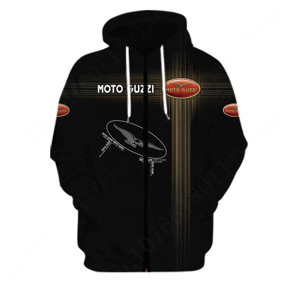 Moto Guzzi Hoodies für Männer Frauen lässig Sweatshirt Unisex Kleidung Anime Zip Hoodies Harajuku 3D-Druck Essentials Pullover