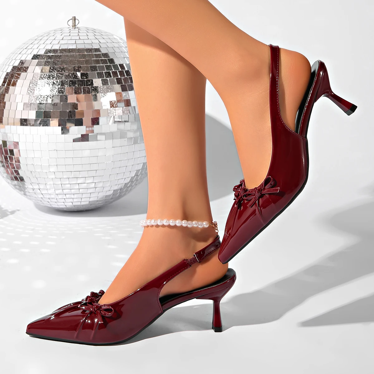 Bow Pointed Toe High Heels San - огляд і ціна Women'S Shoes Size 40 In Us