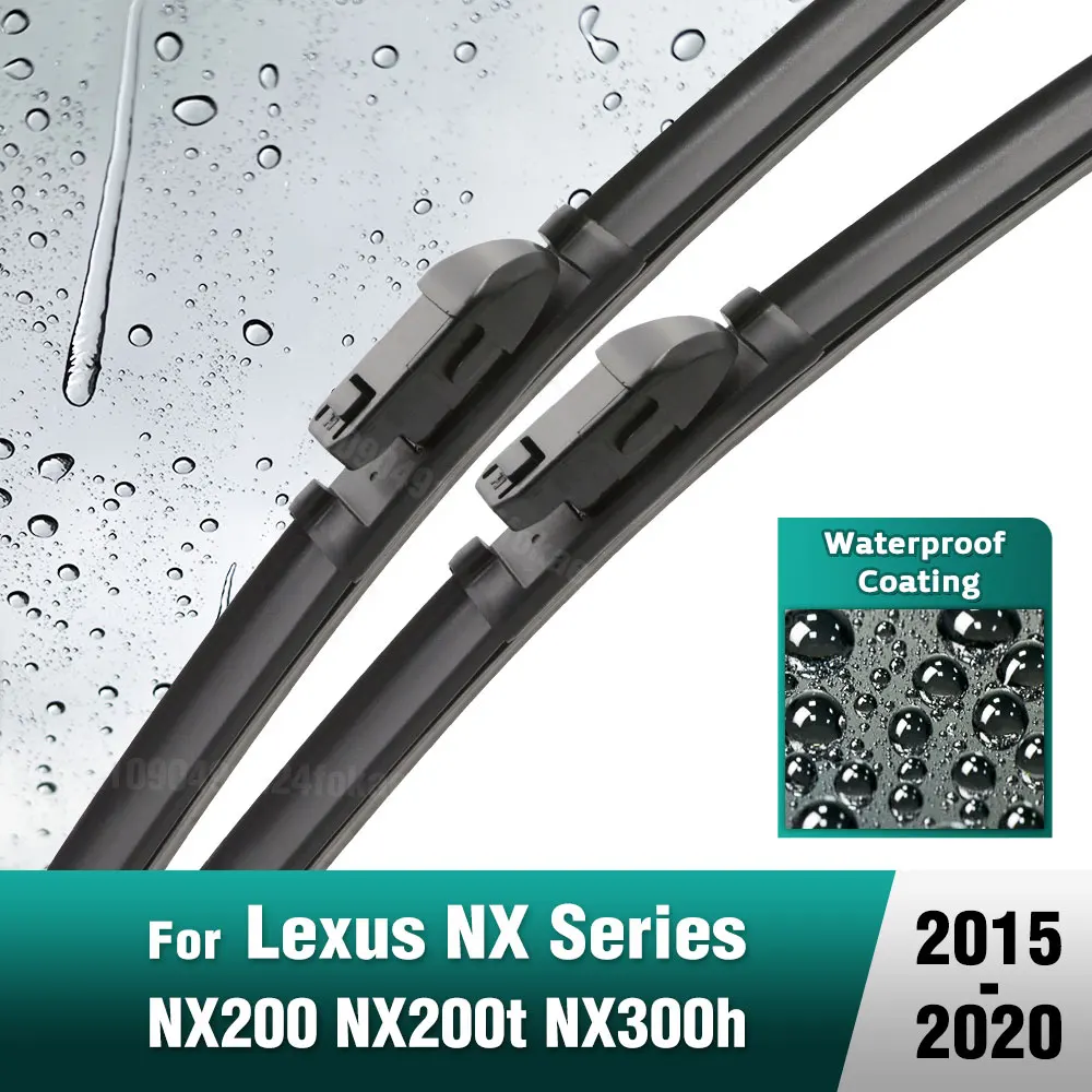 Silicone & rubber  Front Wiper Blades Set For Lexus NX 200 NX200 NX200t NX300h 2015 - 2020 Windshield Windscreen 26