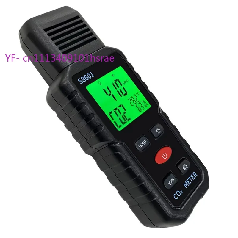 

Portable CO2 Gas Analyzer, High Precision CO2 Meter with Sound Alarm, Temp & Humidity Detect for Household Office