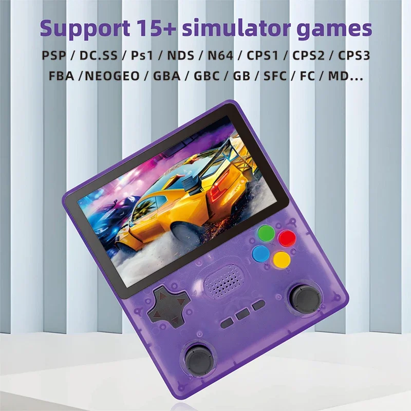 Open Source R39S Retro Linux System 4 Inch IPS Screen Handheld Video Game Console Portable Pocket Player Games Boy Gifts Custom