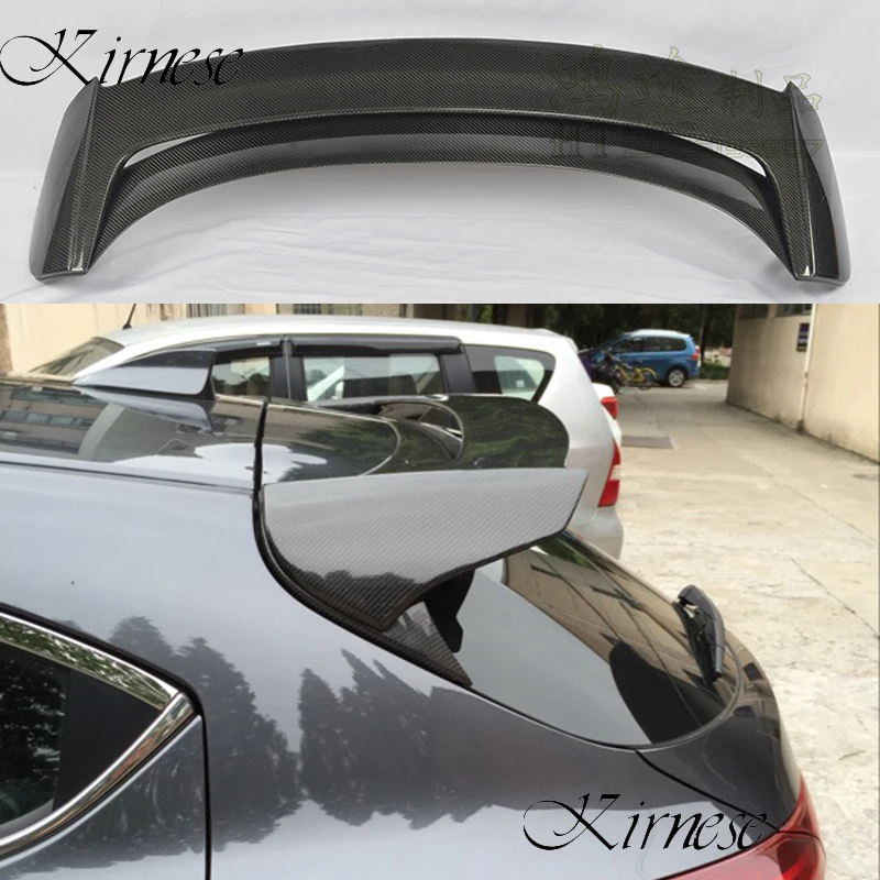 Auto Spoilers For Mazda 3 AXELA Hatchback 2014-2018 Rear Wing Carbon fiber Resin Spoiler High quality Car Accessories