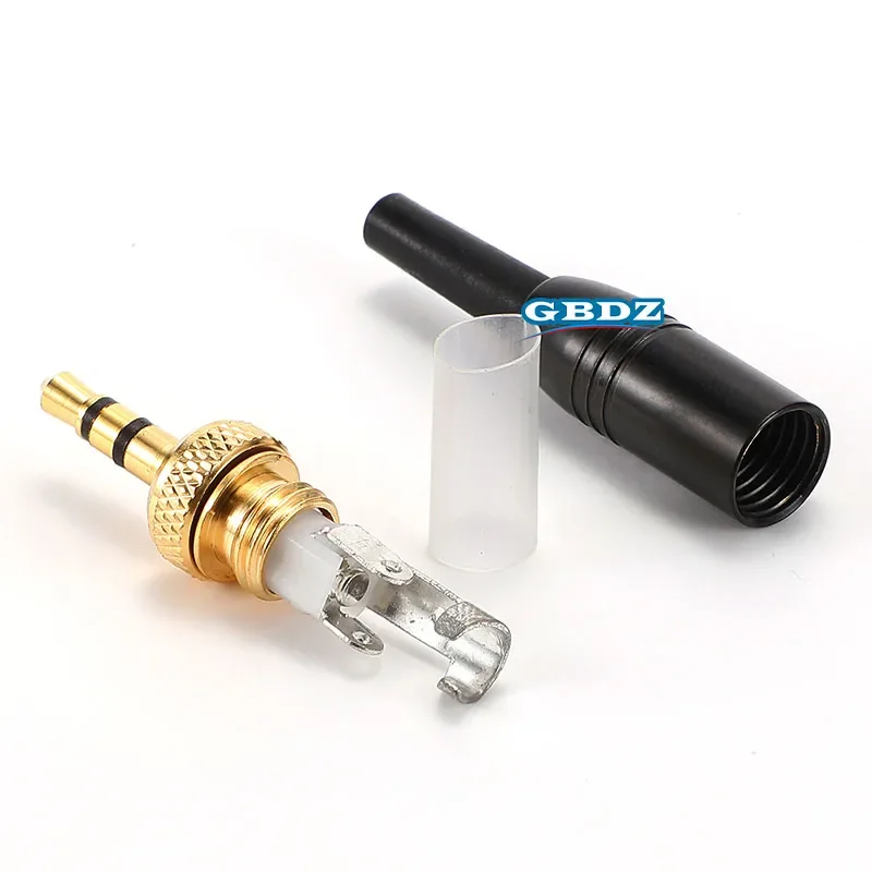 

AVSSZ Jack 1/8 inch TS TRS 4 Pole Vehicle Mounted Mobile Phone Bodypack Plug with Lock 3.5mm Headphone Welding Audio Cable Plug