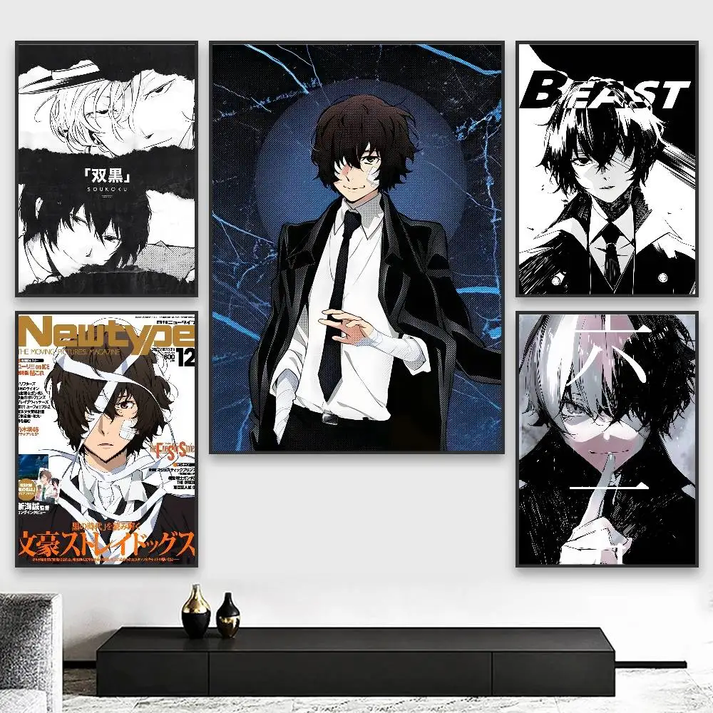 ملصق Osamu Dazai عالي الدقة على الحائط اللاصق المقاوم للماء لغرفة المعيشة المنزلية وغرفة النوم والديكور الجمالي