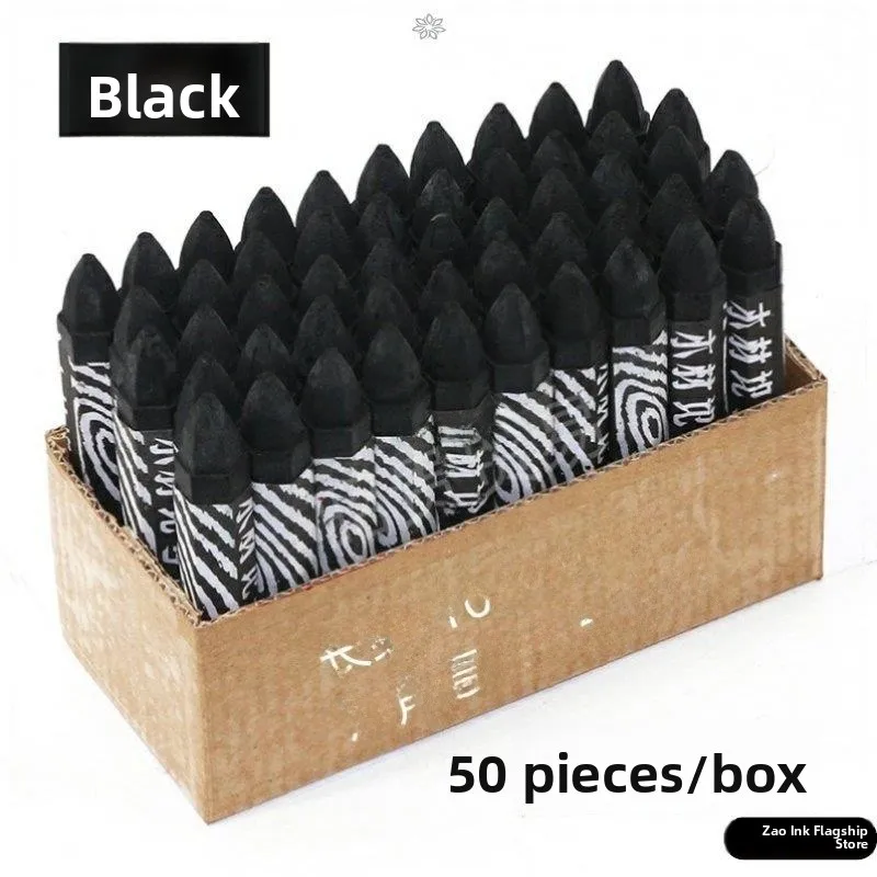 太い黒線木工用鉛筆-セラミックフォームボックス-スチールグリーン-防水ブルー-工業用ワックス鉛筆-単色-消せない鉛筆