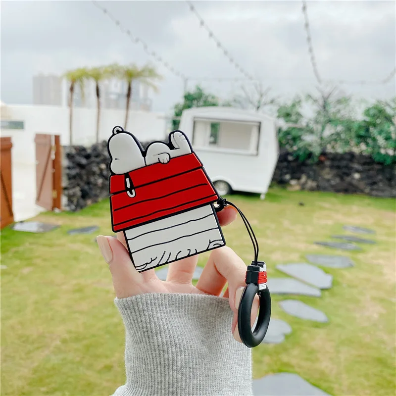 For Airpods Pro 3 Case,3D Cartoon Snoopy House Silicone Earphone Cover For Airpods Pro 2/Airpods 4 Case With Keychain view 6