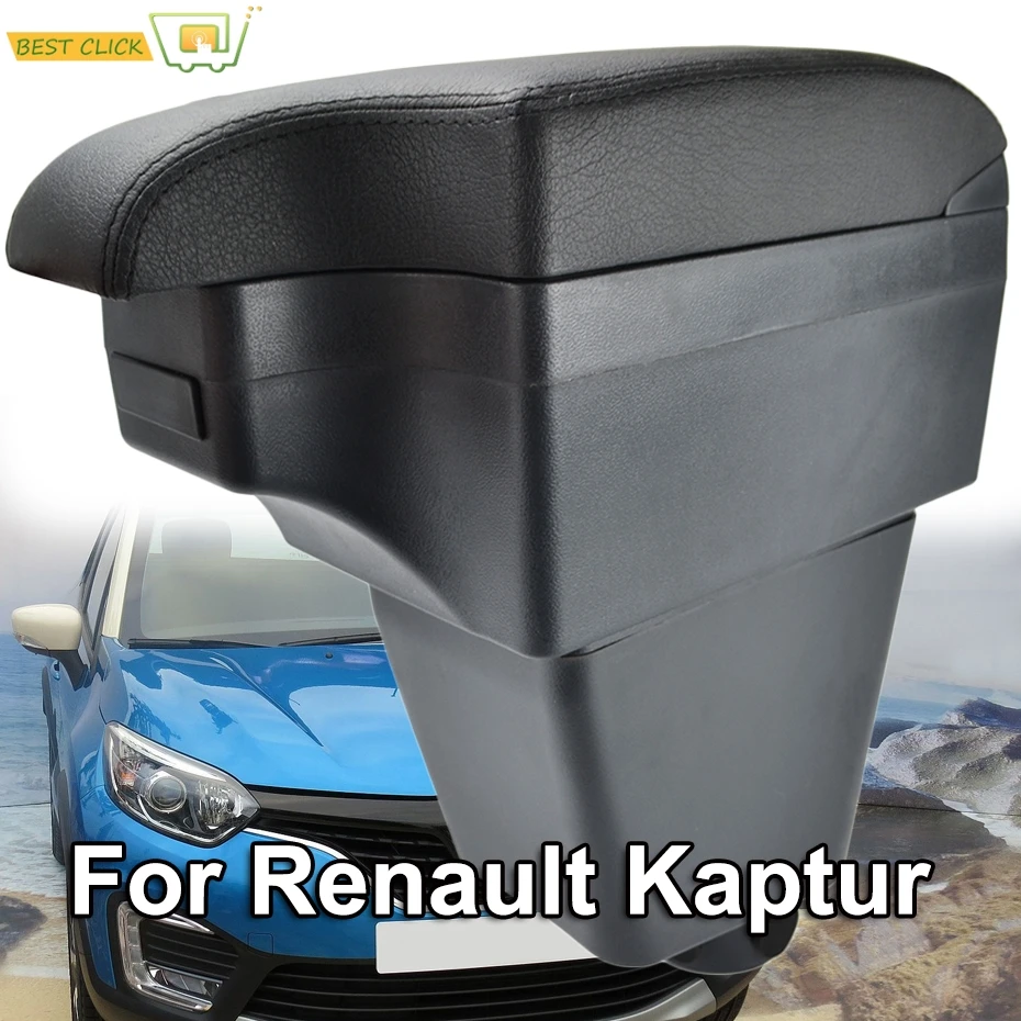 Center Console Armrest Storage box For Renault Kaptur Captur 2013 2014 2015 2016 2017 Car accessories cup holder Easy Install