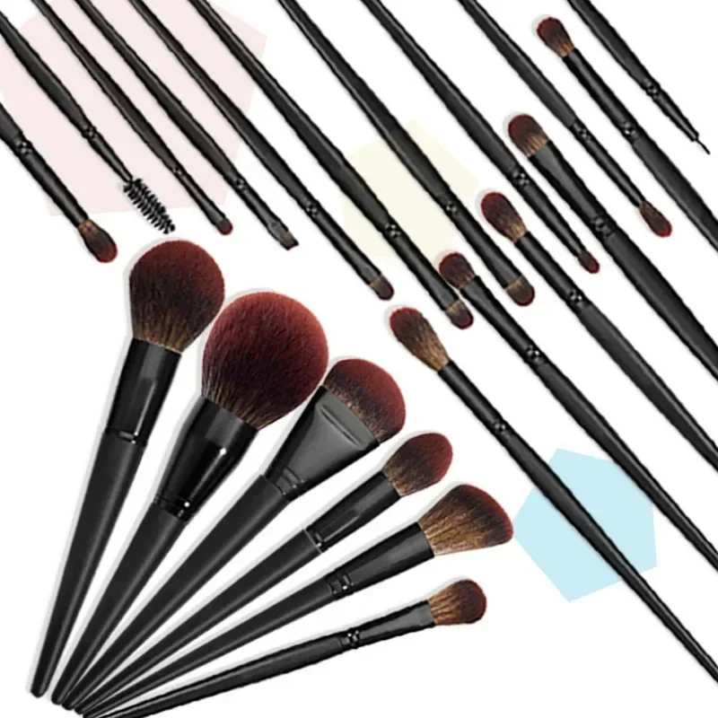 25pcs Portable Makeup Brushes Set Full Function Foundation Eyelash Eyebrow Eyeshadow Blending Brush for Makeup Artist  Dedicated