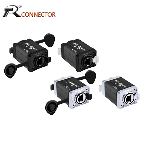 Acoplador de paso RJ45, adaptador de extensión Ethernet convertidor de acoplador recto hembra de red STP RJ45 CAT6, 1 ud.