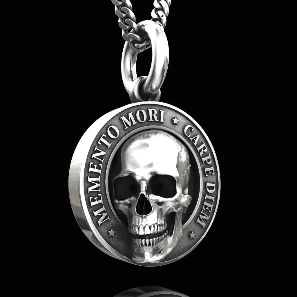 2025 MEMENTO MORI CARPE DIEM Necklace Memorial Skull Pendant  Commemorating The 400th Anniversary of Moliere's Birth