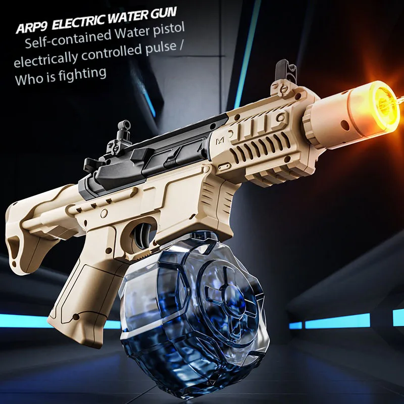 

Summer Toys ARP9 Light spray flame Electric Water Gun Continuously High-pressure High-speed Powerful Outdoor Beach Water Gun Toy