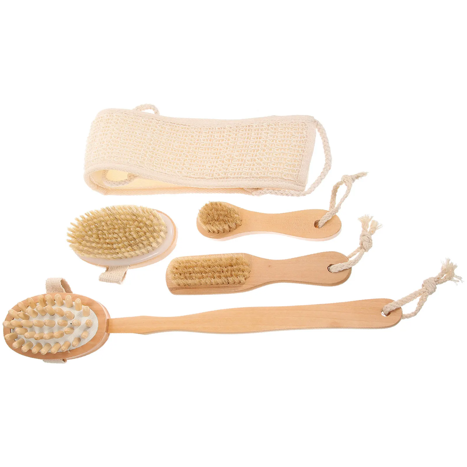 5 قطعة مجموعة فرشاة الاستحمام التقشير حمام فرش للرجال النساء الجسم الوجه الخلفي تنظيف اللوف المطهر السلس آمنة الاستخدام اليومي #5