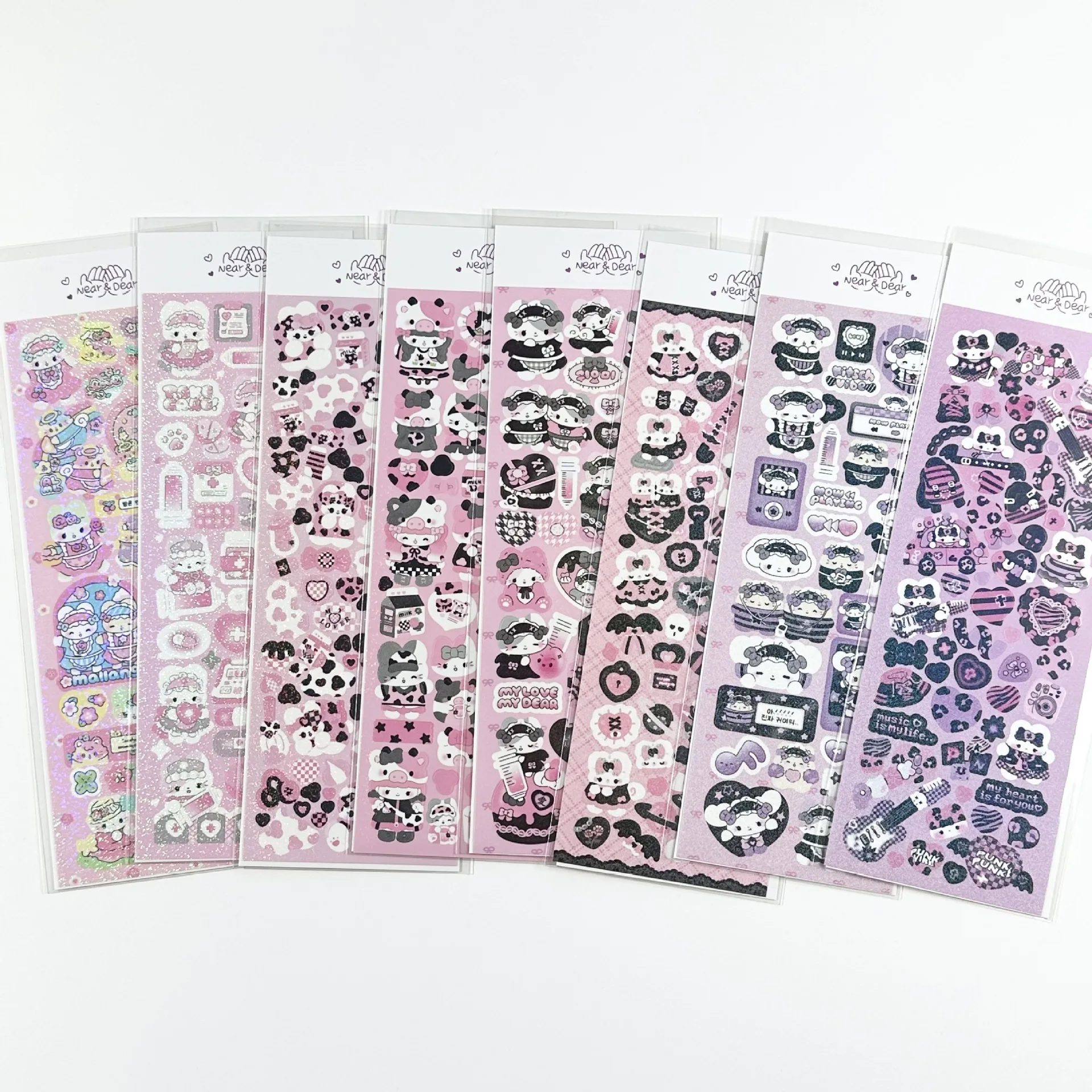High Value Gooka Sticker Korean Laser Cute Cartoon Animal Hand Account Sticker