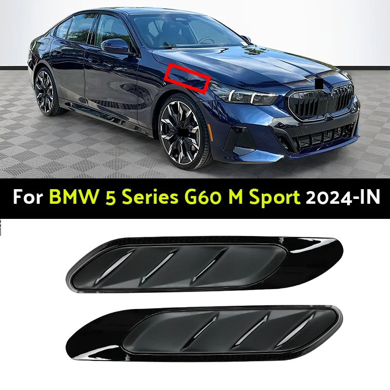 

Крышка бокового крыла автомобиля для BMW 5 серии/i5 G60 M Sport 2024-IN, дополнительная часть, боковые вентиляционные отверстия, декоративная наклейка, накладка на крышку