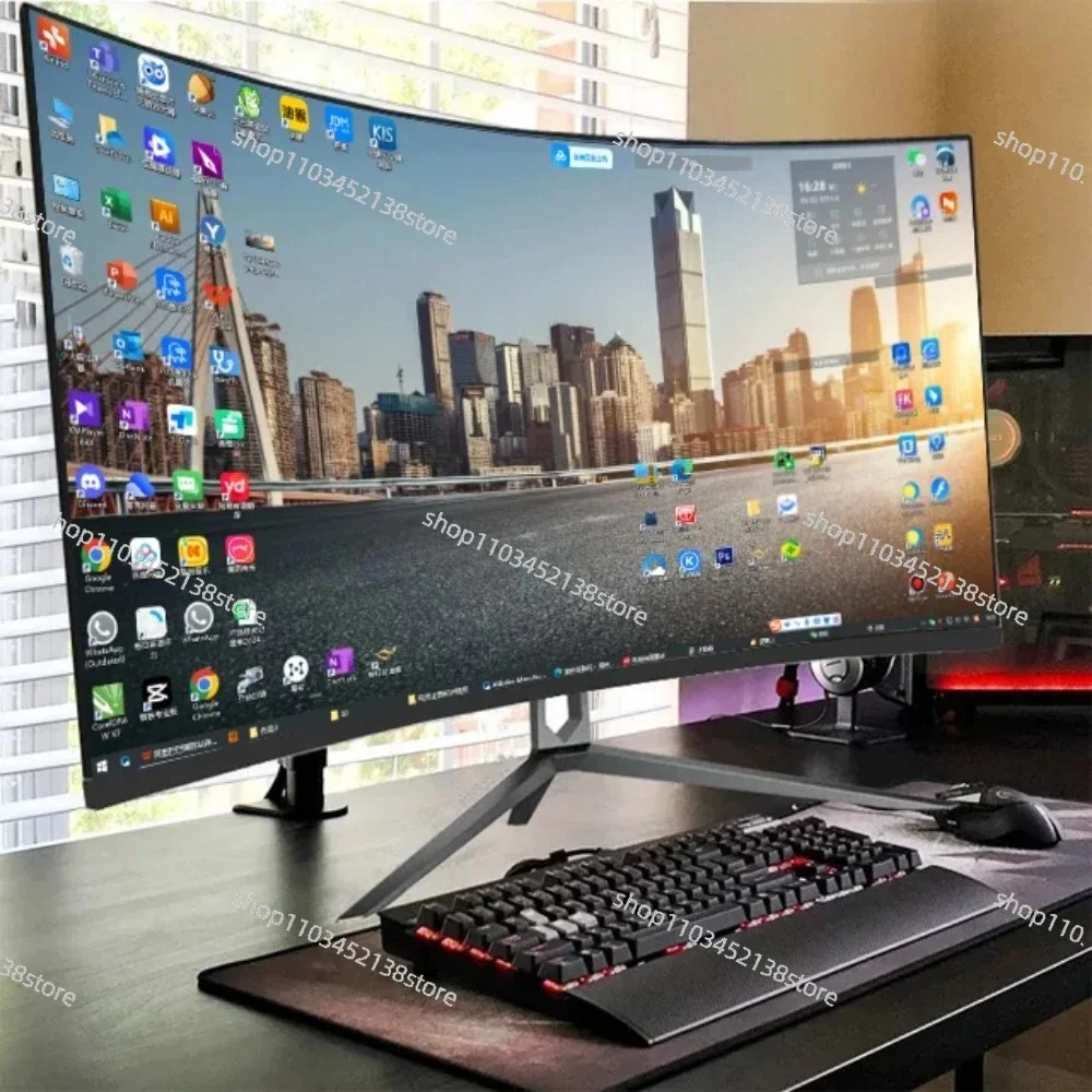 Monitor con Pantalla Curva de 24, 27, 32 y 34 Pulgadas, 1K, 2K, 4K, 280Hz, HDR400, Altura Ajustable y Retroiluminación