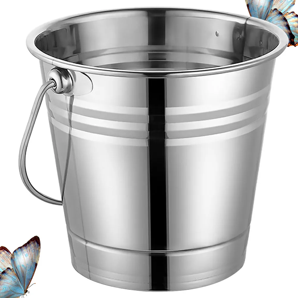

Container Refresh Ice Bucket Garteneimer Chiller Silver Kleiner Edelstahleimer