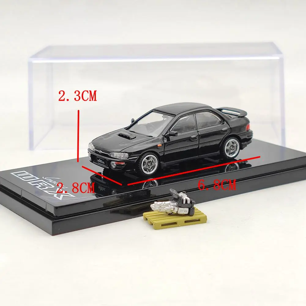 Hobby Japão 1:64 para Impreza WRX GC8 1992 com modelo de exibição de motor HJ 642013 Coleção limitada de carros de brinquedos fundidos ABK