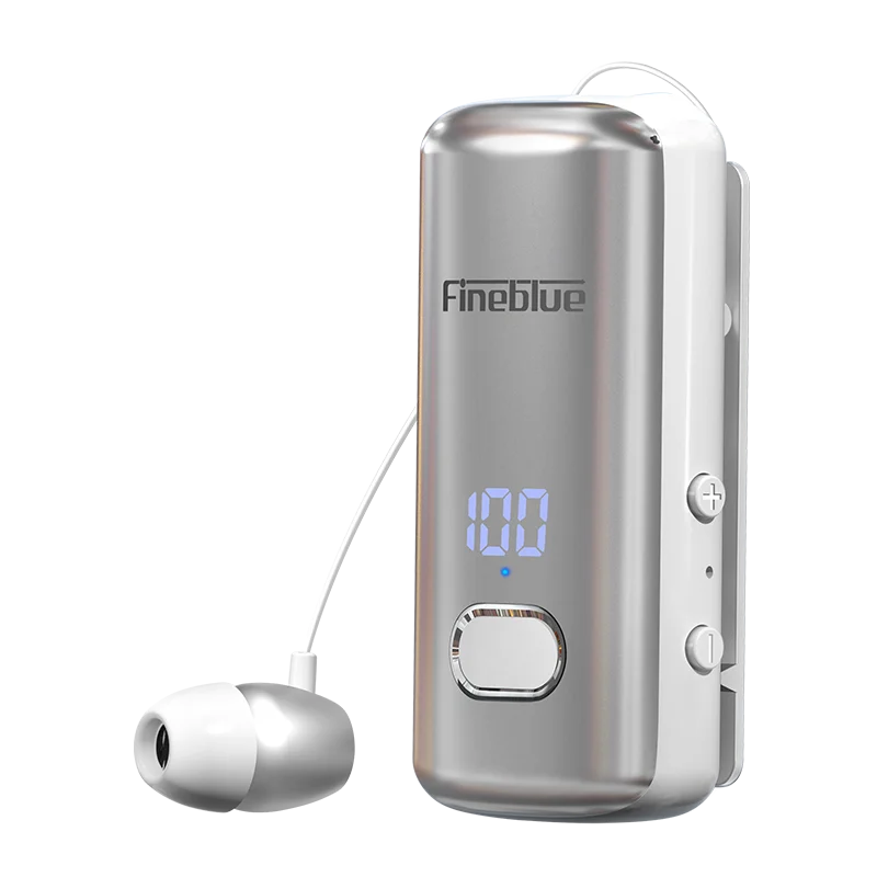 Fineblue F580 Pro Wireless Headset Lotos Lotus Lavalier Bluetooth Headphone with Mic Power Display Noise Cacelling Auriculares