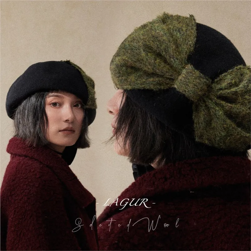 The new exaggerated Beret hat for women exudes a fashionable vibe