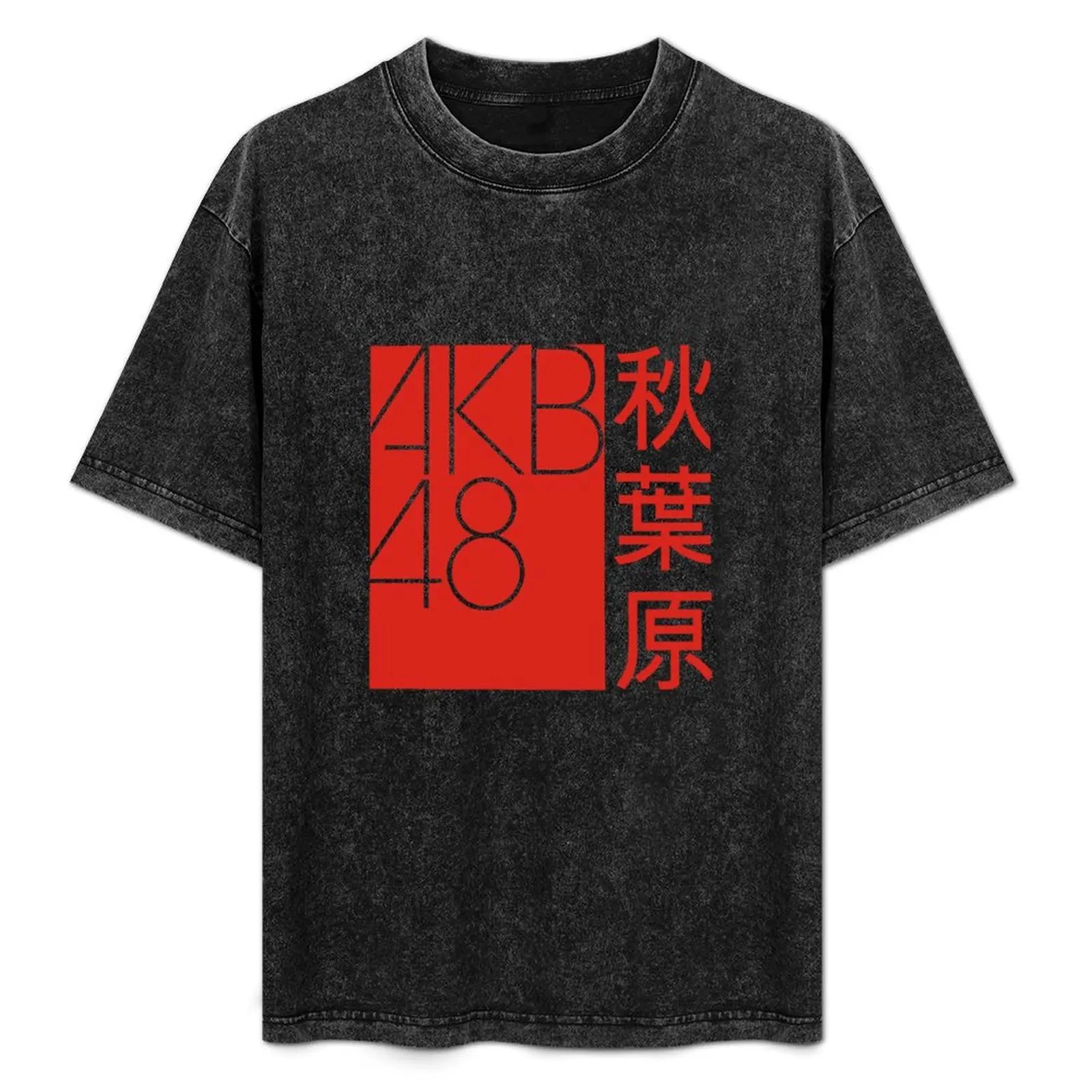 Camiseta AKB48 FANS con estampado gráfico y manga corta