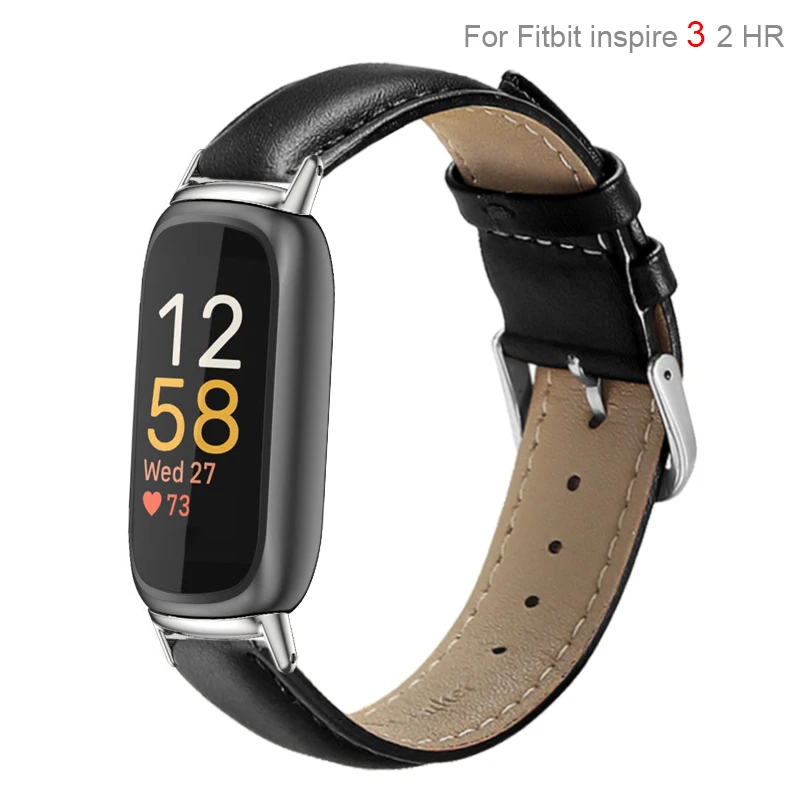 New Leather Band Loop For Fitbit inspire 3 2 Women Men Watch Bracelet Strap Correa For Fitbit inspire HR