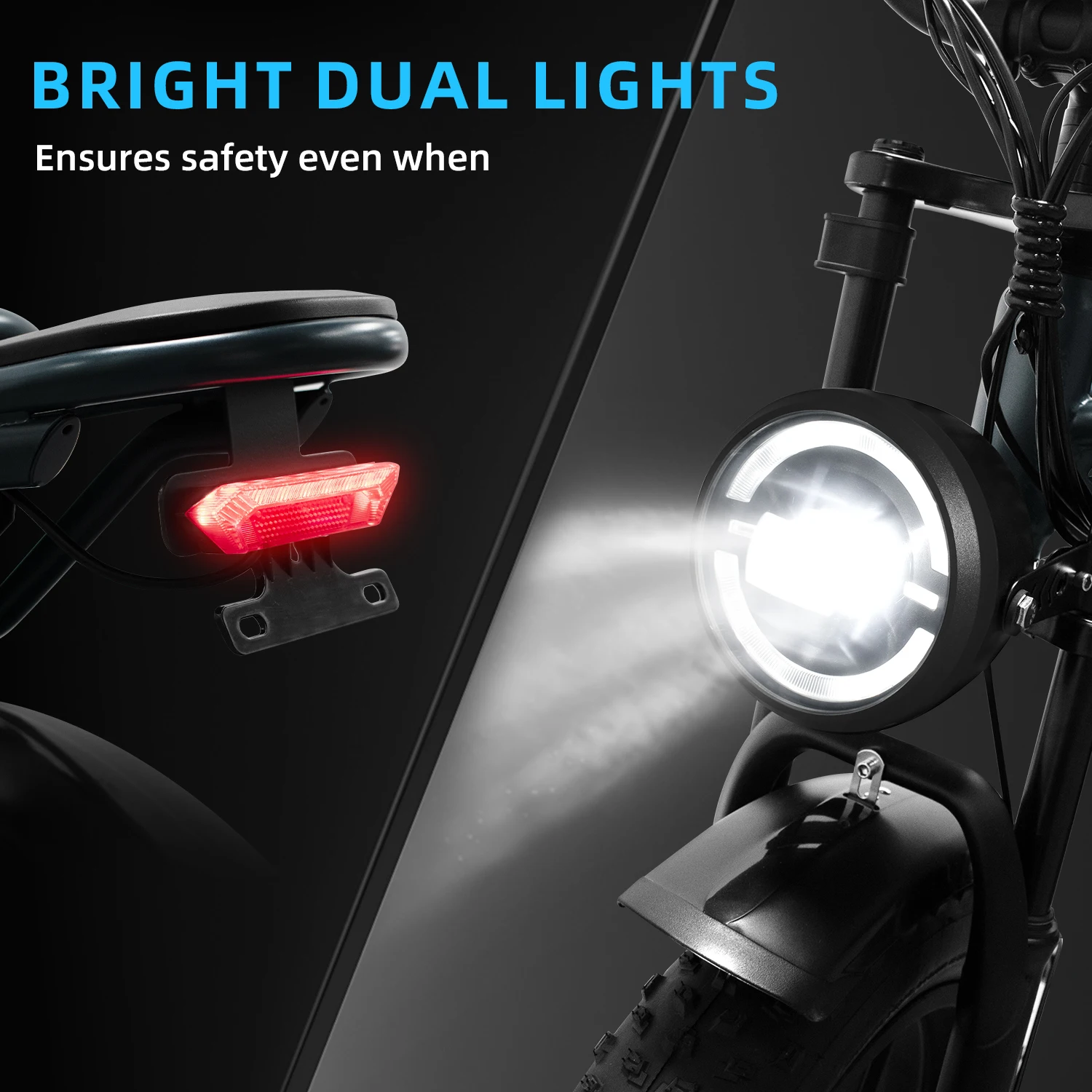 DEEPOWER QS7 دراجة كهربائية 1500 واط فرش السيارات الدراجة الكهربائية الجبلية 48 فولت 60AH بطارية ليثيوم سرعة 50 كم/ساعة الكبار على الطرق الوعرة Ebike #5